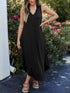 Full Size V-Neck Midi Tank Dress - Odaingerous